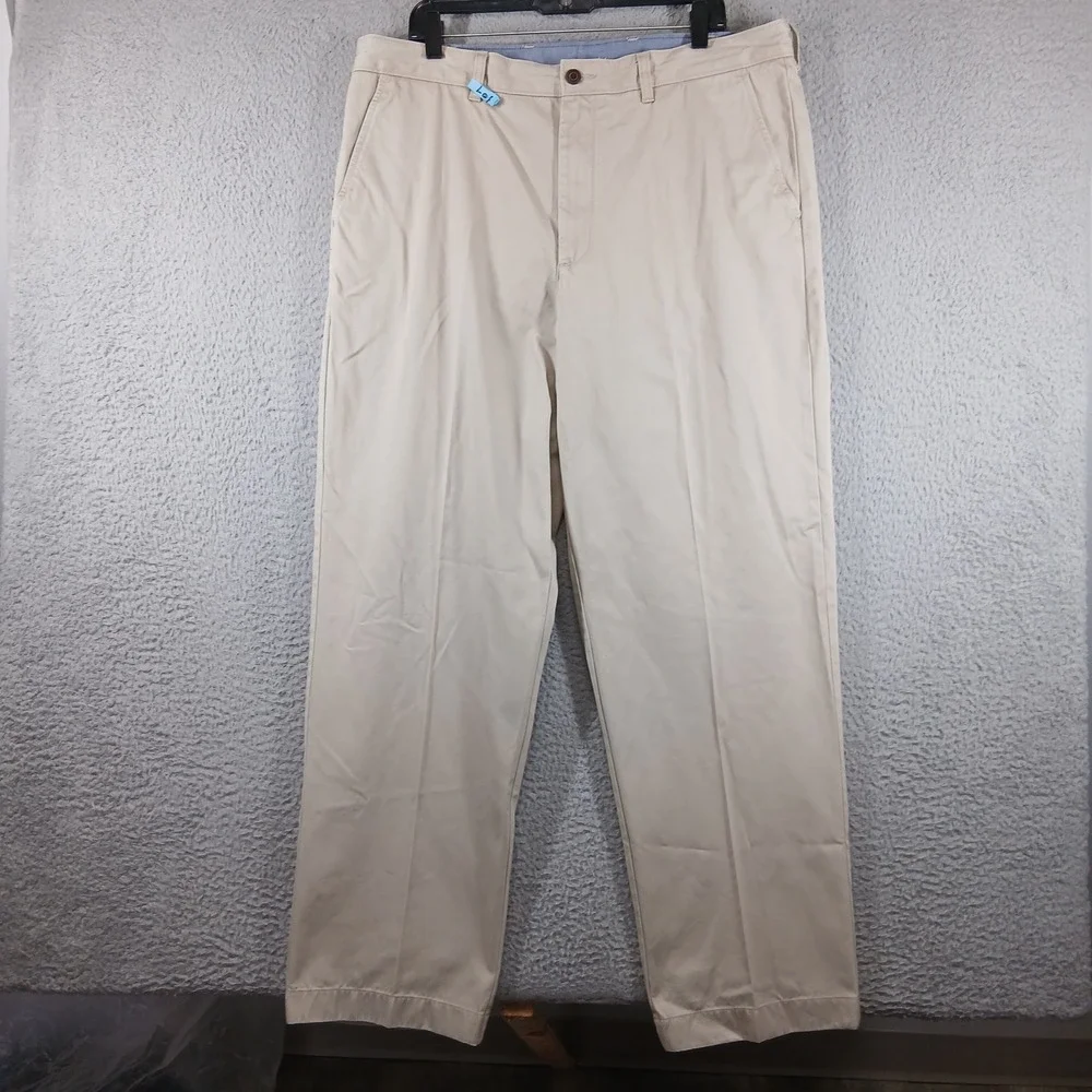 L.L. Bean Natural Fit Khaki Chino Pants 38x32